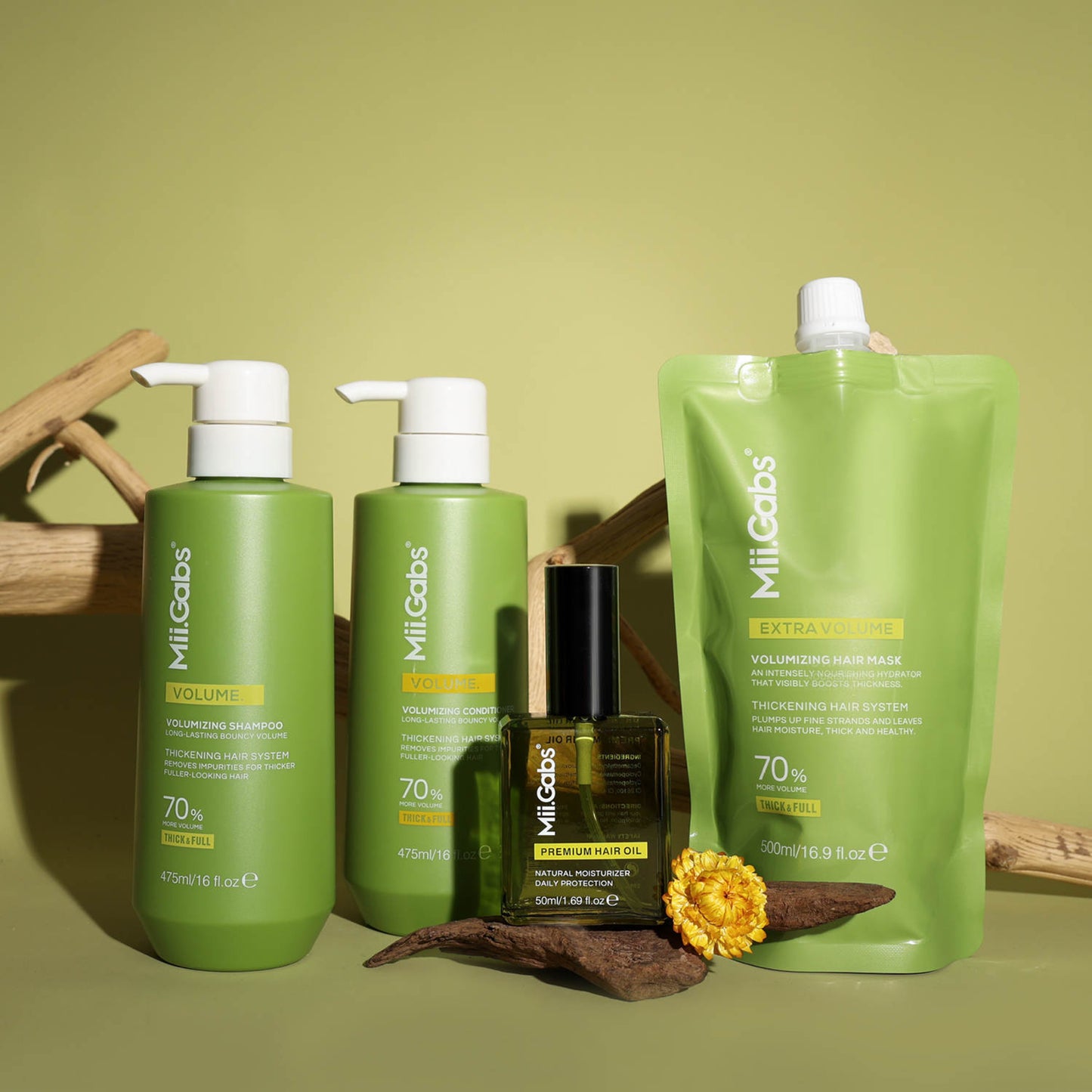 Mii.Gabs Extra Hair Volume set ::: مجموعة مي غابس لكثافة الشعر