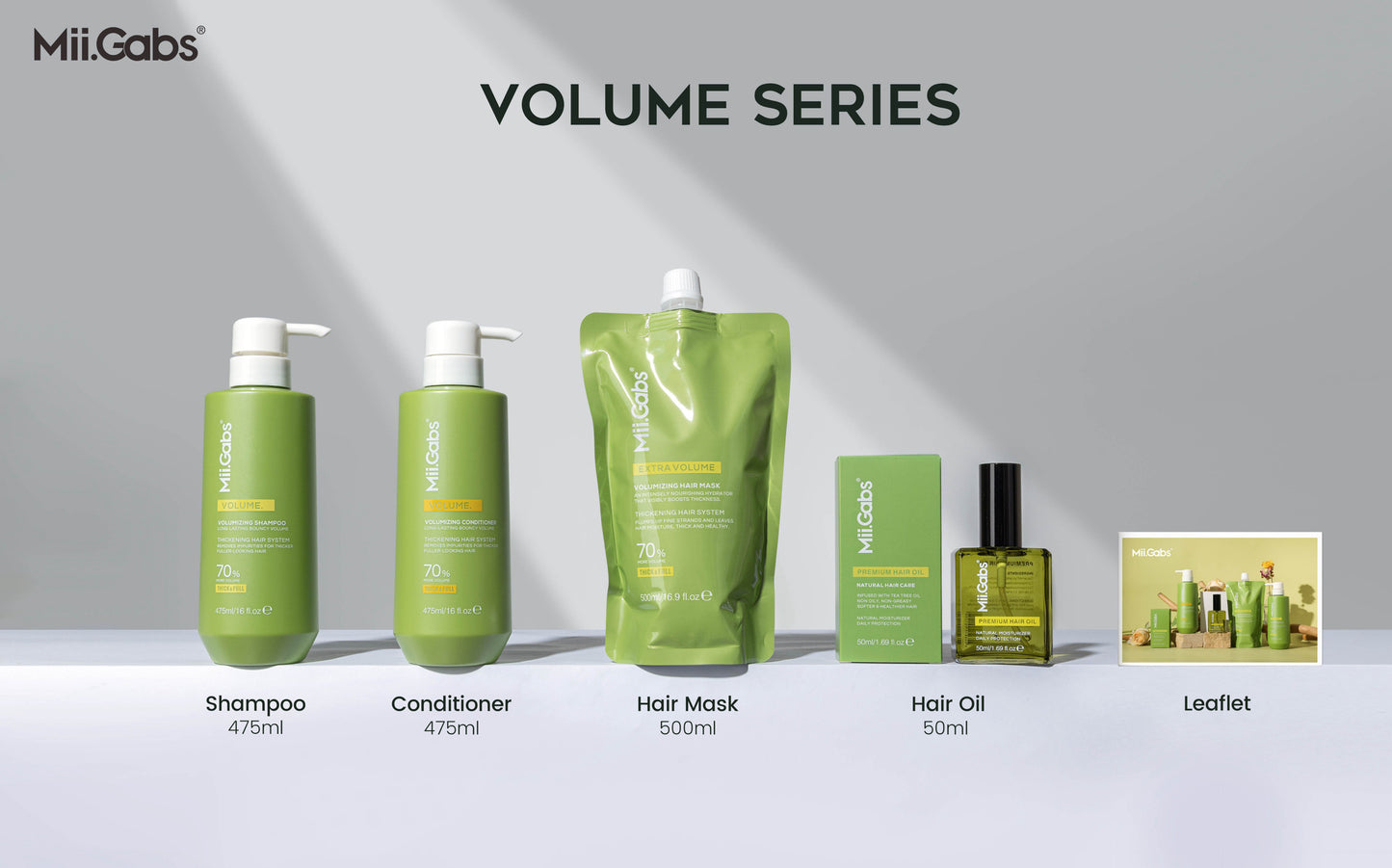 Mii.Gabs Extra Hair Volume set ::: مجموعة مي غابس لكثافة الشعر