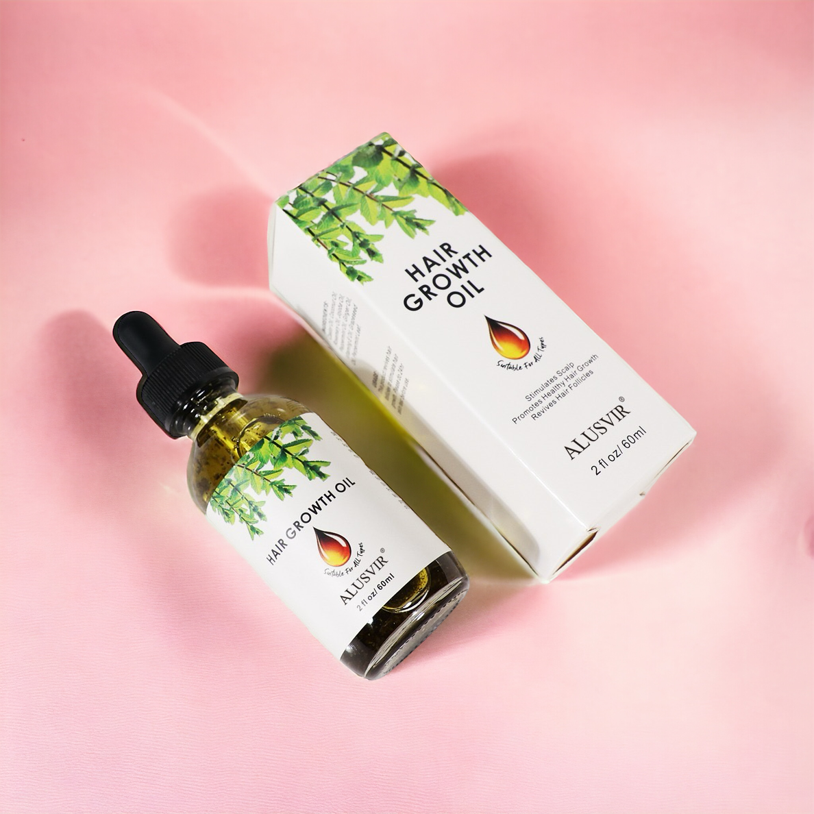 Alusvir - Hair Growth Oil| زيت الأعشاب الطبيعية لاطالة الشعر من ألوسفير